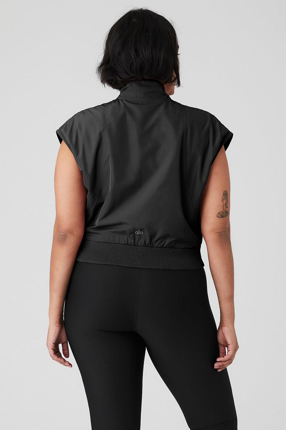 Chaleco Alo Yoga In Motion Mujer Negras | España  DCAH-73680