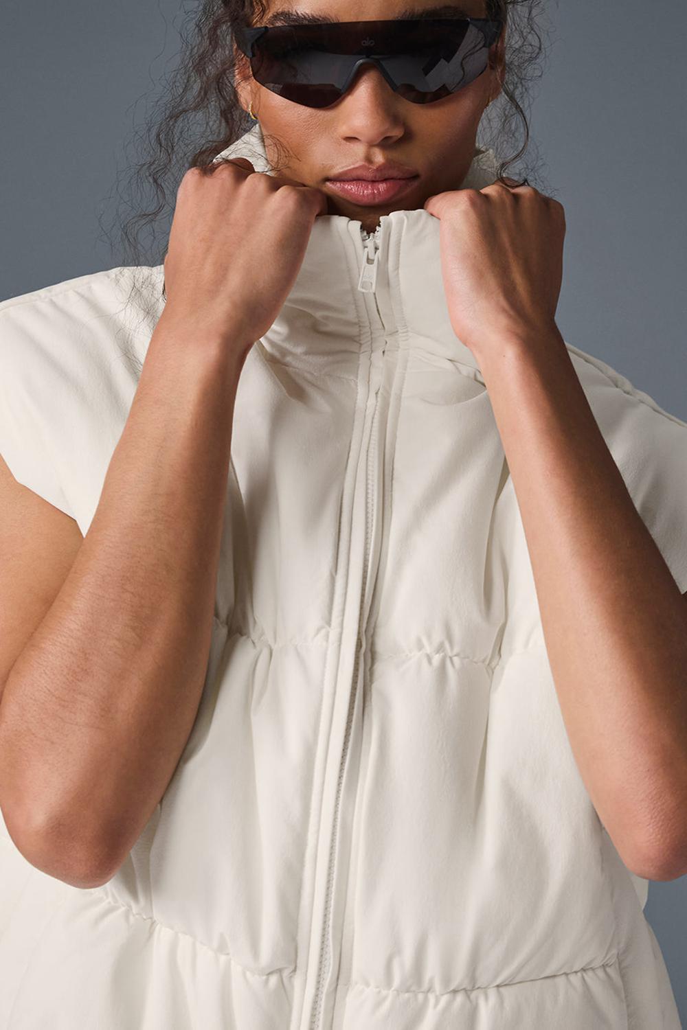 Chaleco Alo Yoga Incline Mujer Ivory | España  IXRD-48271