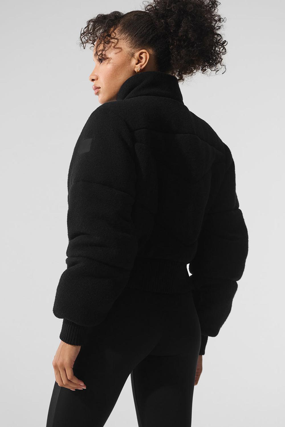 Chaqueta Puffer Alo Yoga Darling Sweater Mujer Negras | España  KTHS-18456