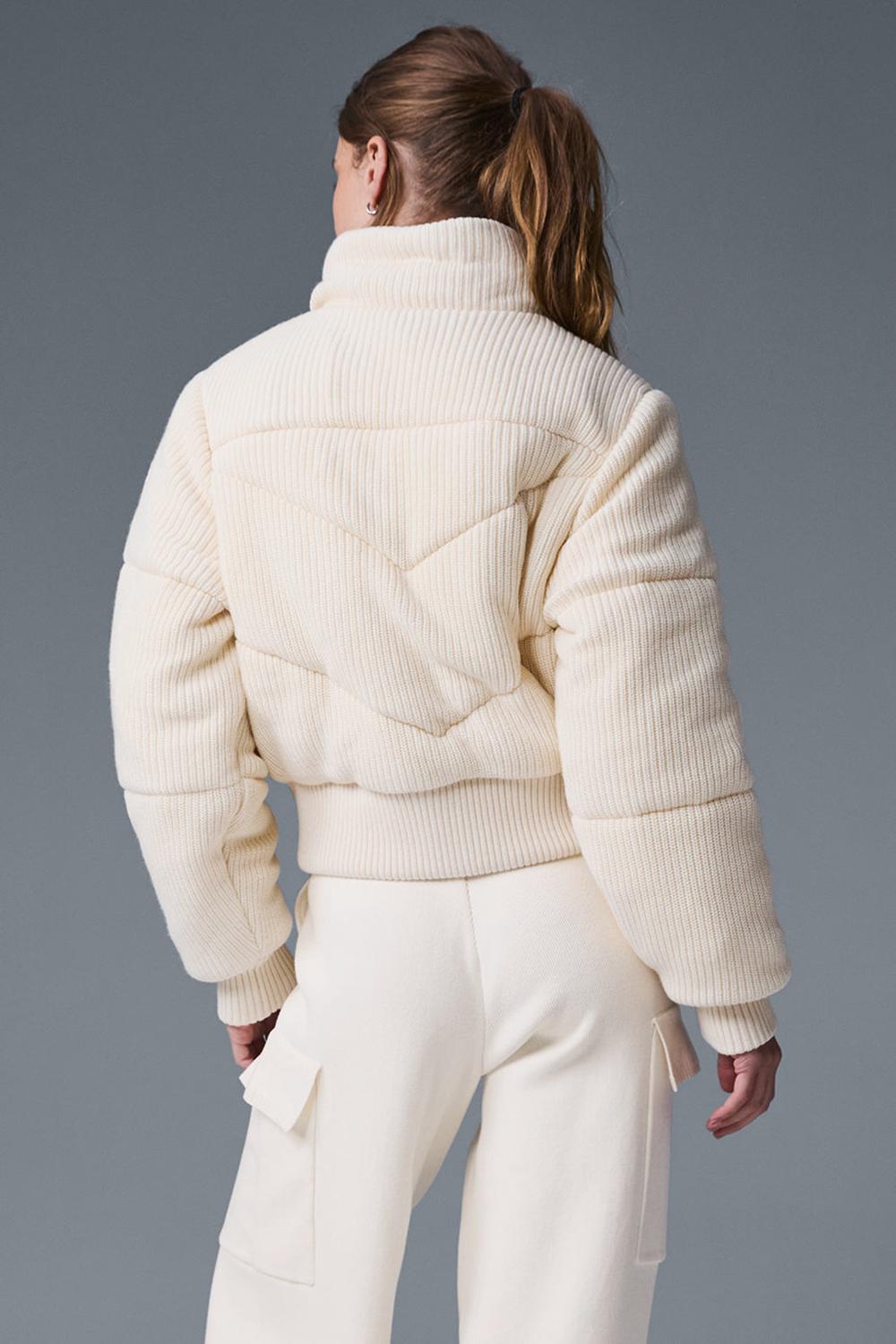 Chaqueta Puffer Alo Yoga Darling Sweater Mujer Ivory | España  VIGL-30162