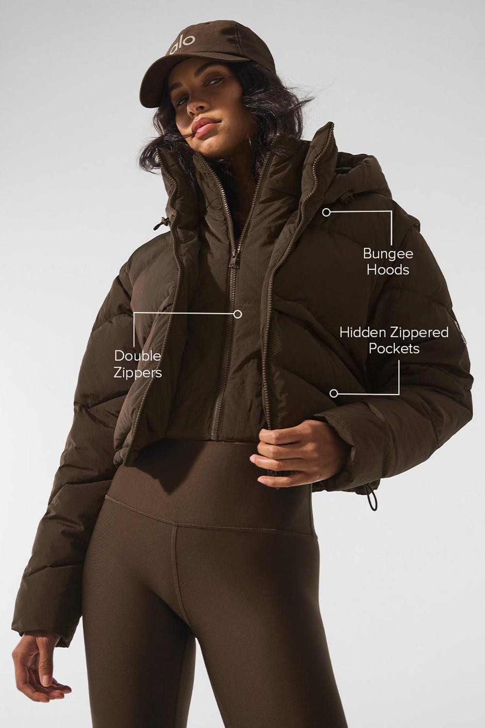 Chaqueta Puffer Alo Yoga Glacier Mujer Espresso | España  GWXC-25186