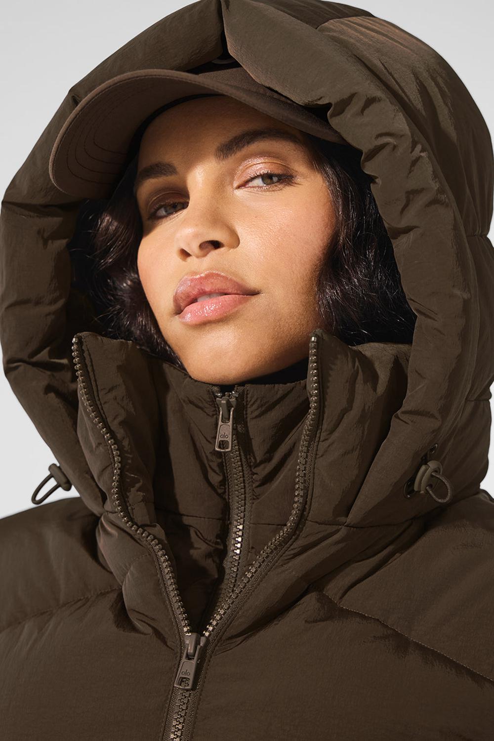 Chaqueta Puffer Alo Yoga Glacier Mujer Espresso | España  GWXC-25186