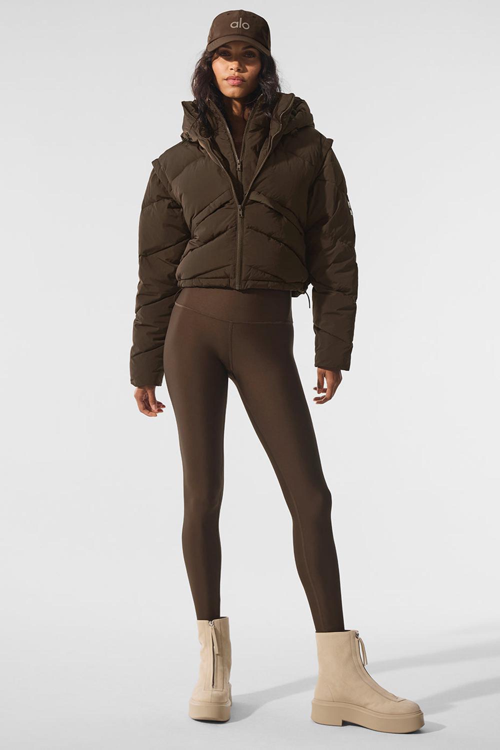 Chaqueta Puffer Alo Yoga Glacier Mujer Espresso | España  GWXC-25186