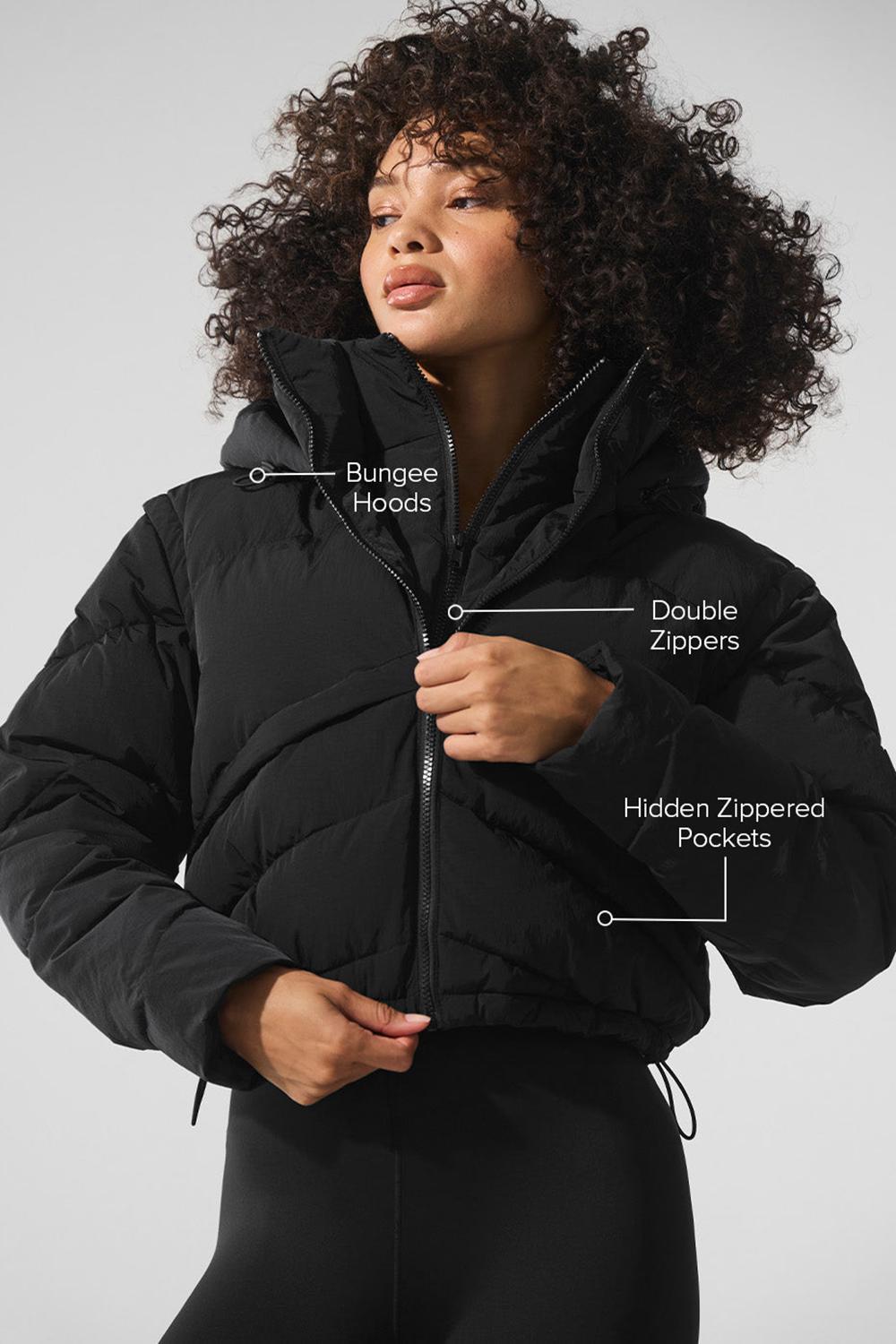 Chaqueta Puffer Alo Yoga Glacier Mujer Negras | España  UHFG-82940