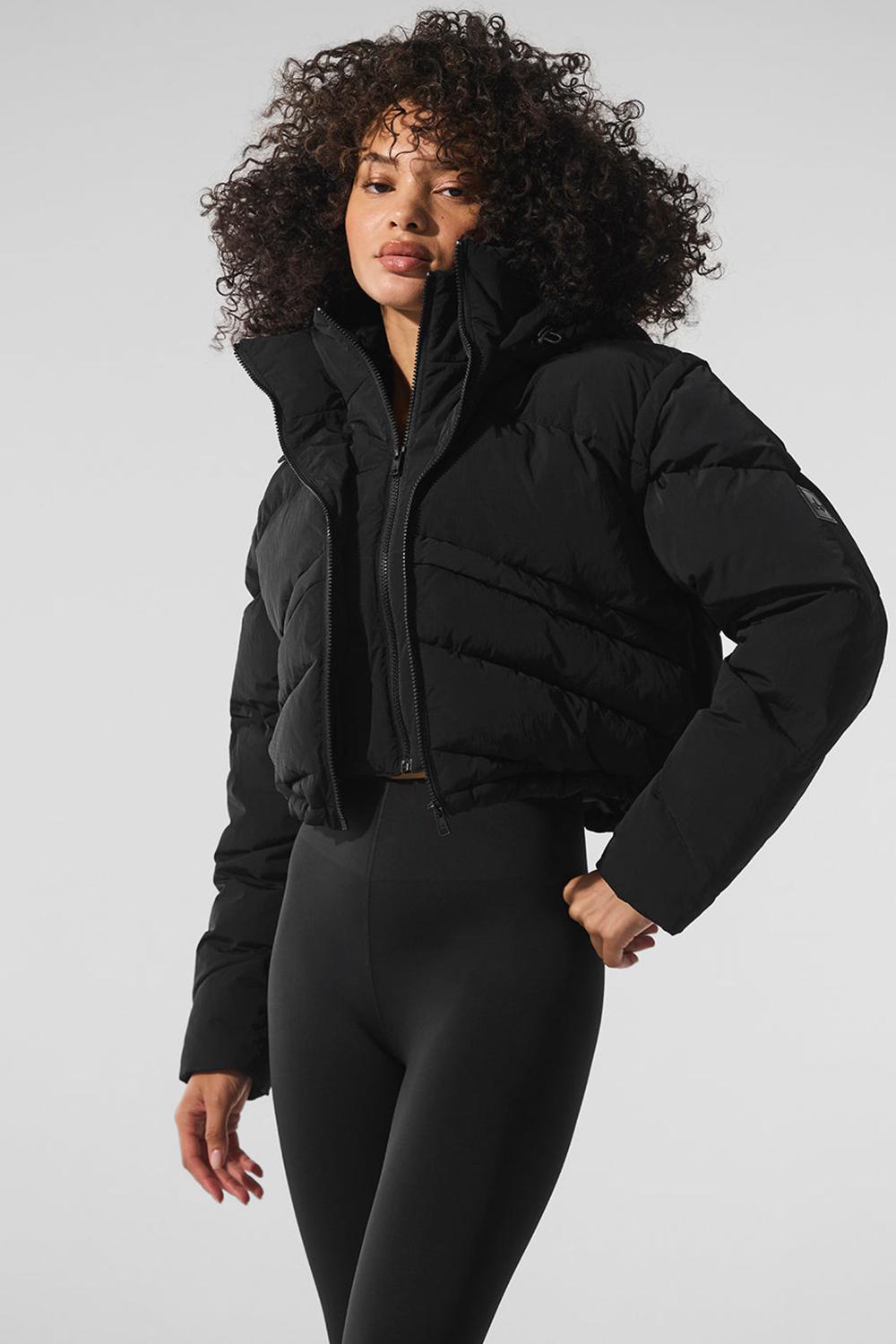 Chaqueta Puffer Alo Yoga Glacier Mujer Negras | España  UHFG-82940