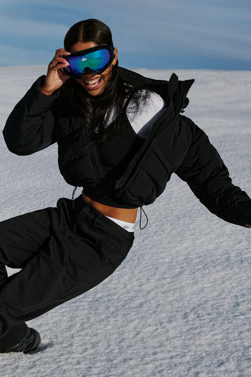 Chaqueta Puffer Alo Yoga Glacier Mujer Negras | España  UHFG-82940