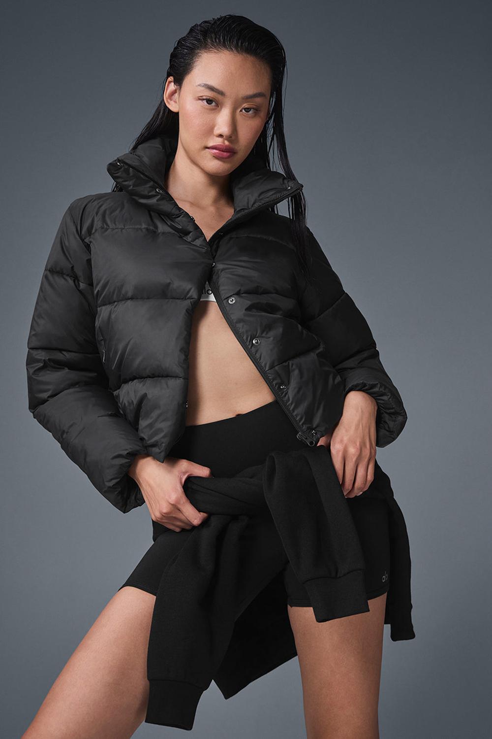 Chaqueta Puffer Alo Yoga Gold Rush Mujer Negras | España  ESFY-09761