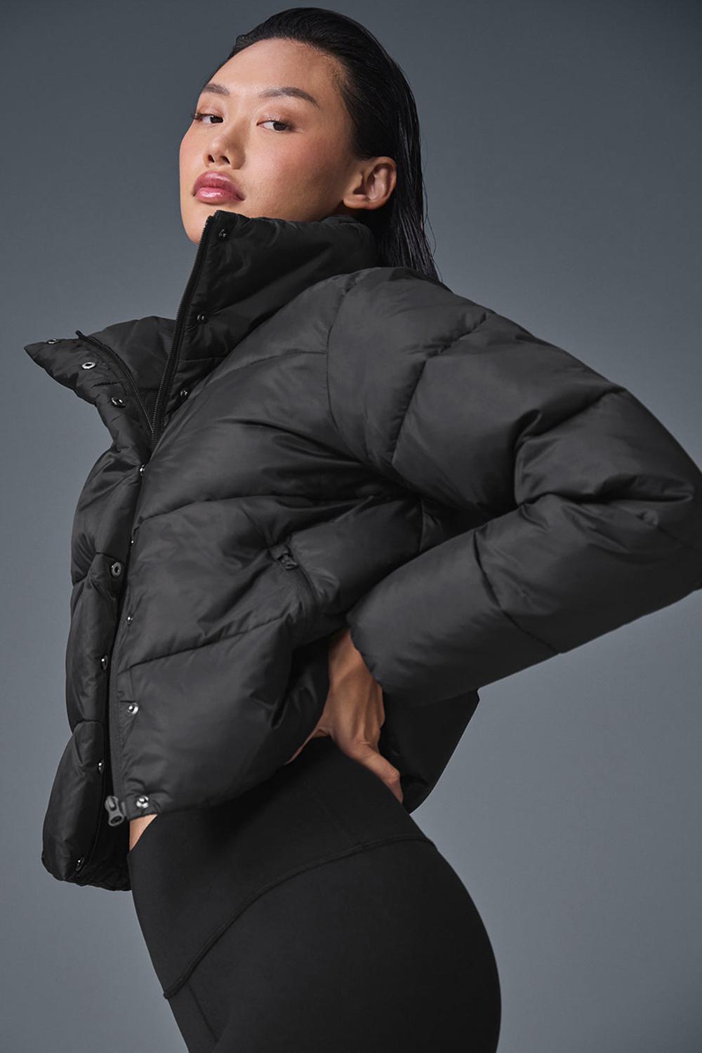 Chaqueta Puffer Alo Yoga Gold Rush Mujer Negras | España  ESFY-09761