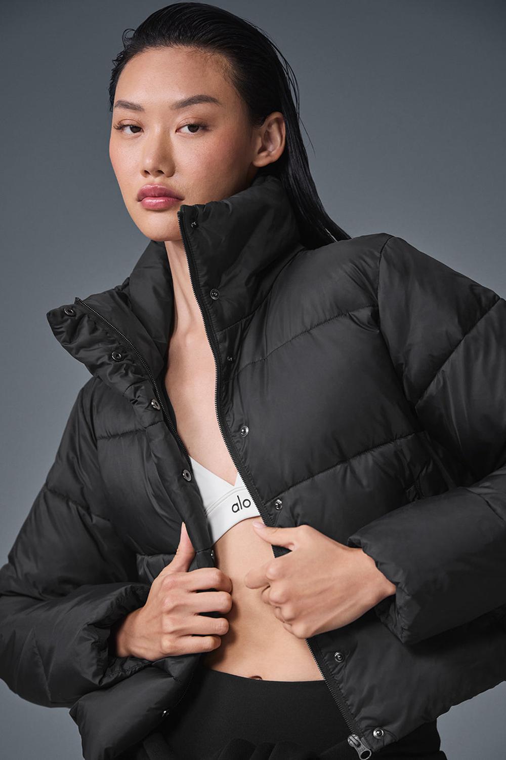Chaqueta Puffer Alo Yoga Gold Rush Mujer Negras | España  ESFY-09761
