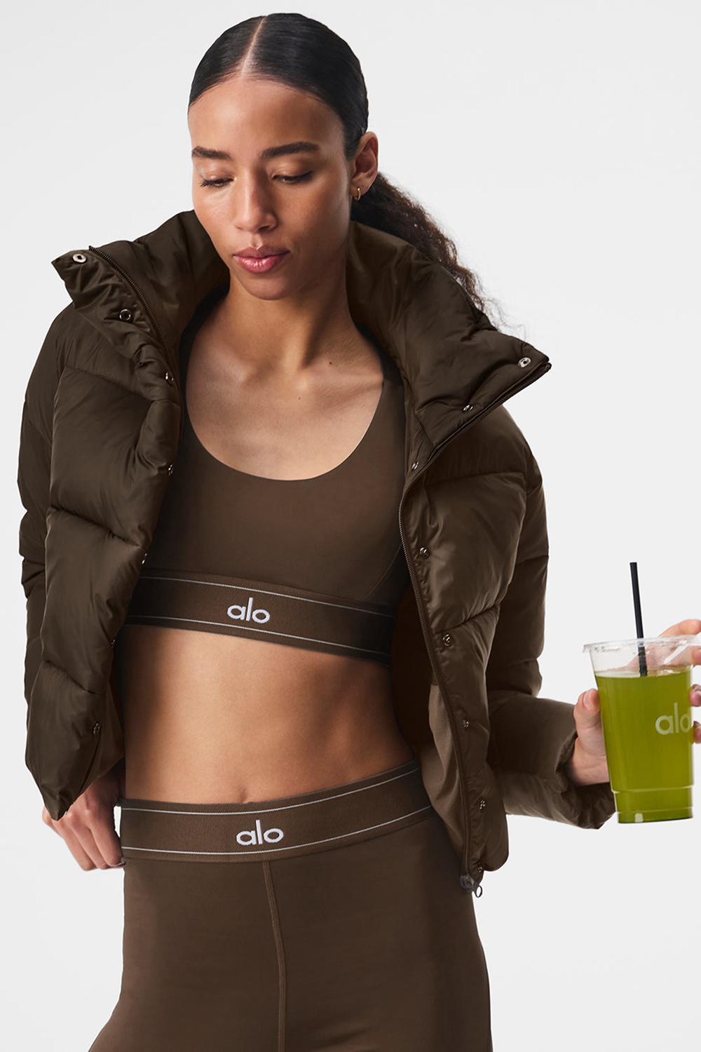 Chaqueta Puffer Alo Yoga Gold Rush Mujer Espresso | España  WFPL-18437
