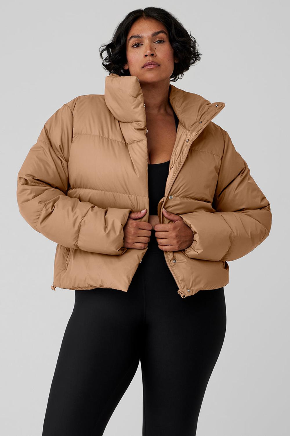 Chaqueta Puffer Alo Yoga Gold Rush Mujer Toasted Almond | España  ULKA-86213