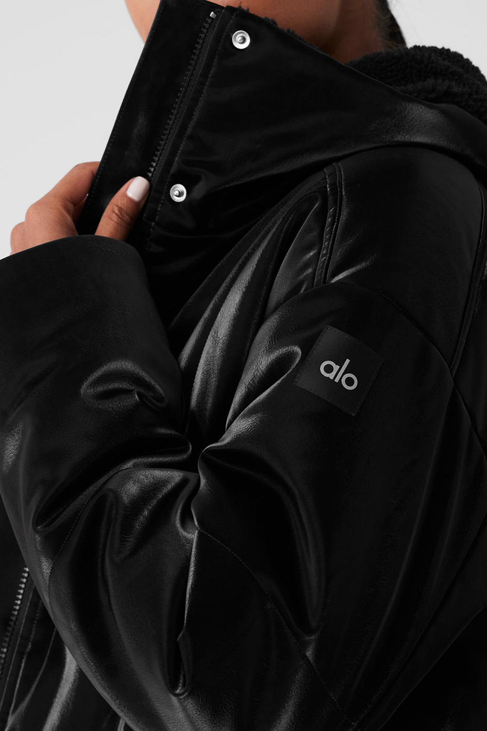 Chaqueta Puffer Alo Yoga Orion Cropped Mujer Negras | España  ONVM-09178