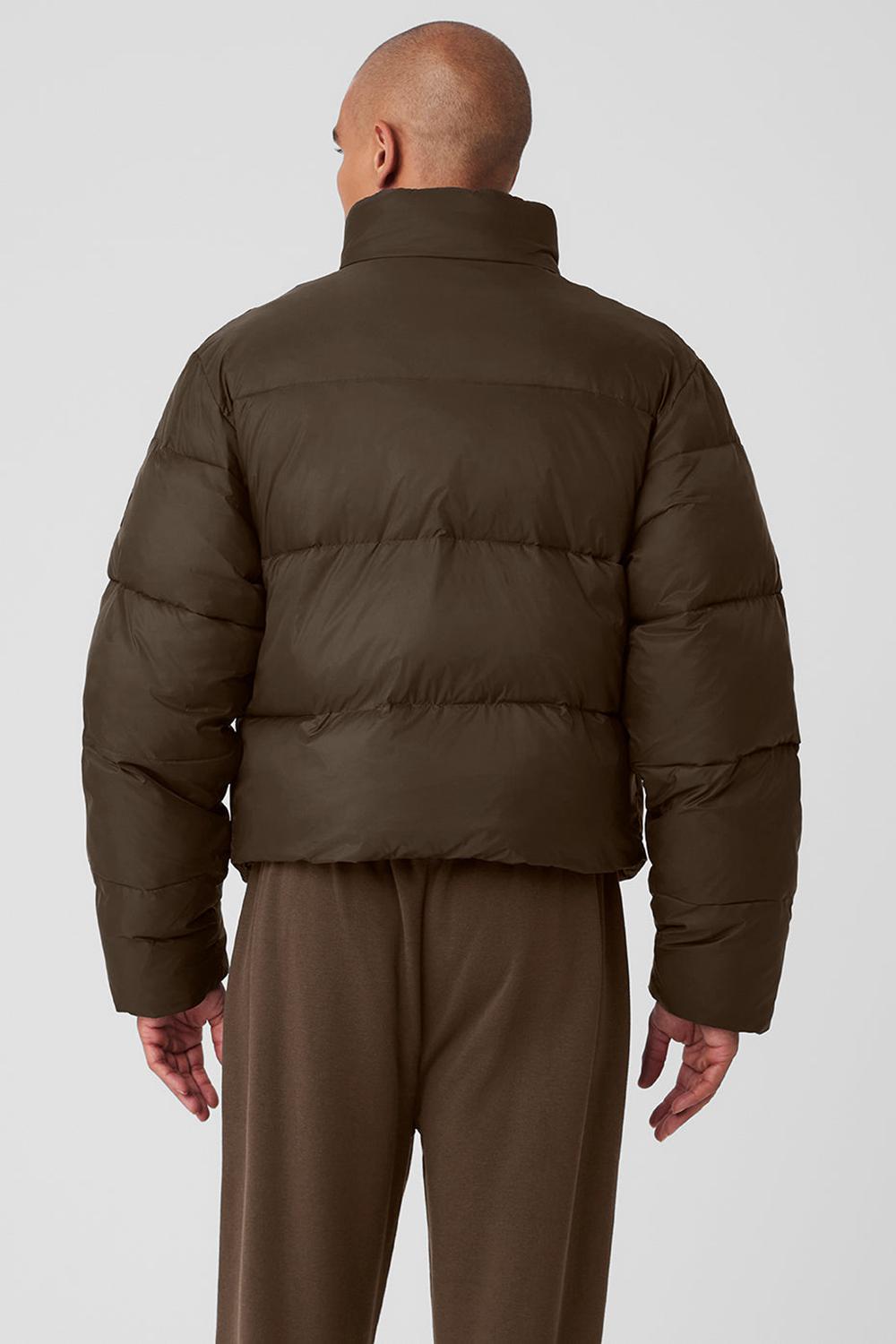 Chaqueta Puffer Alo Yoga Platinum Hombre Espresso | España  QXFL-69034