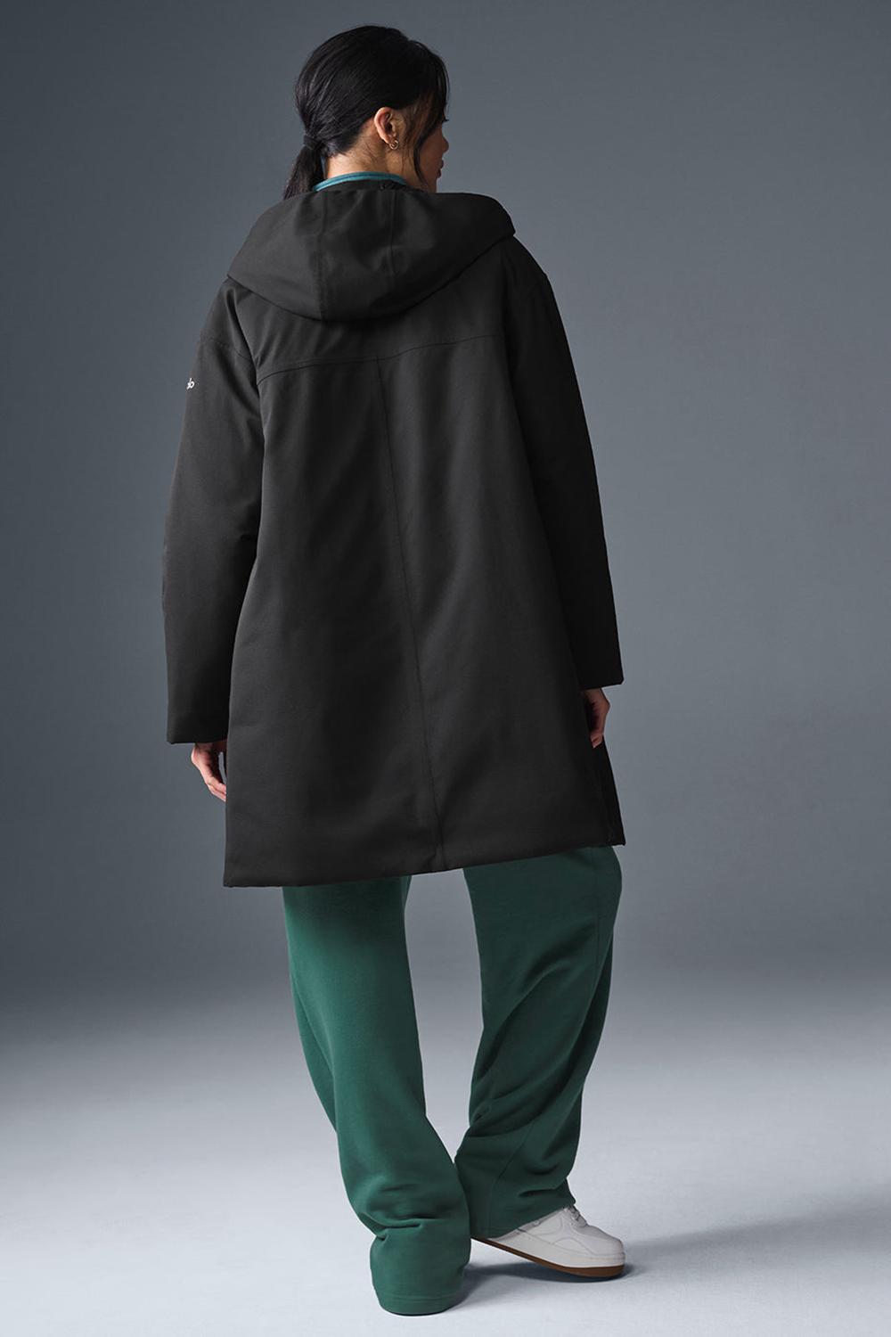 Chaqueta Puffer Alo Yoga Rain Or Shine Mujer Negras | España  QAVO-64851