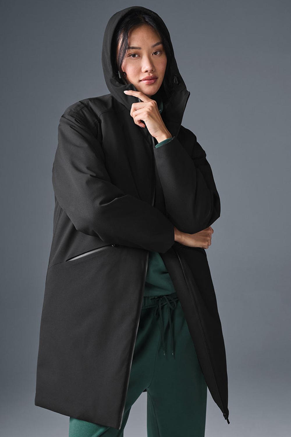 Chaqueta Puffer Alo Yoga Rain Or Shine Mujer Negras | España  QAVO-64851