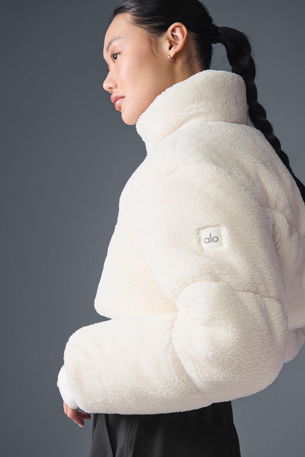 Chaqueta Puffer Alo Yoga Sherpa Main Act Corset Mujer Ivory | España  EJGT-29873