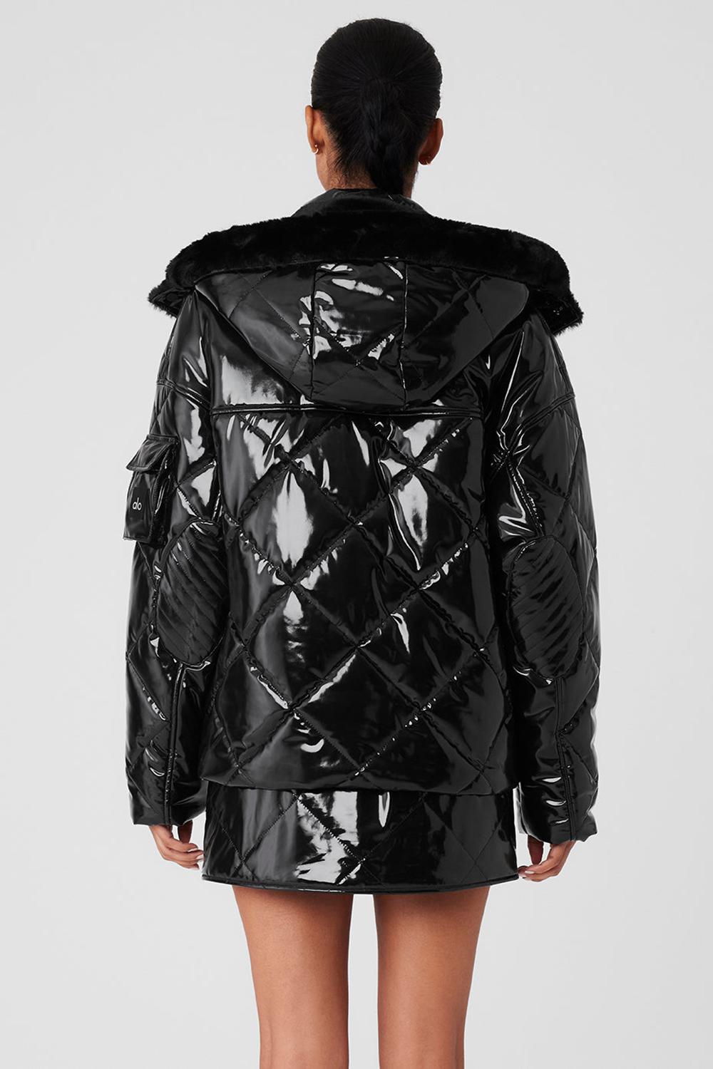 Chaqueta Puffer Alo Yoga Snomoto Mujer Negras | España  JVAP-61374