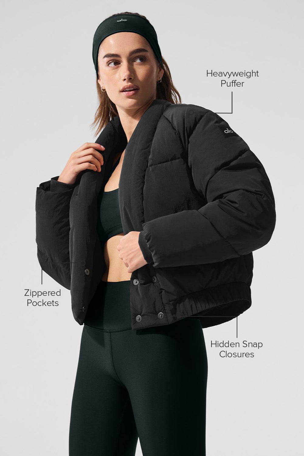 Chaqueta Puffer Alo Yoga Stargazing Mujer Negras | España  OUQT-43690
