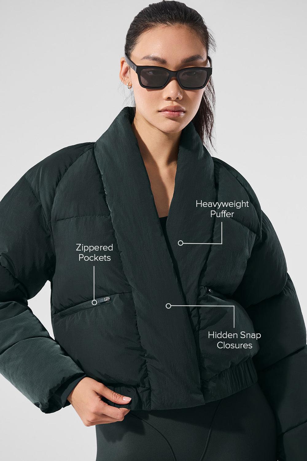 Chaqueta Puffer Alo Yoga Stargazing Mujer Verde | España  GSHW-54106