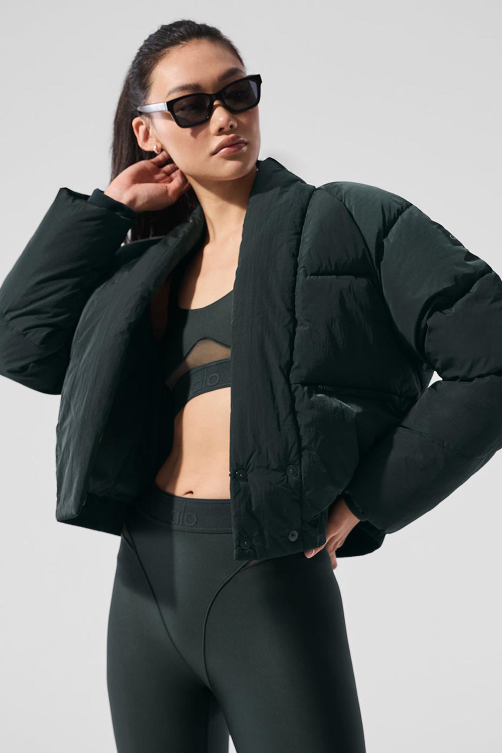 Chaqueta Puffer Alo Yoga Stargazing Mujer Verde | España  GSHW-54106