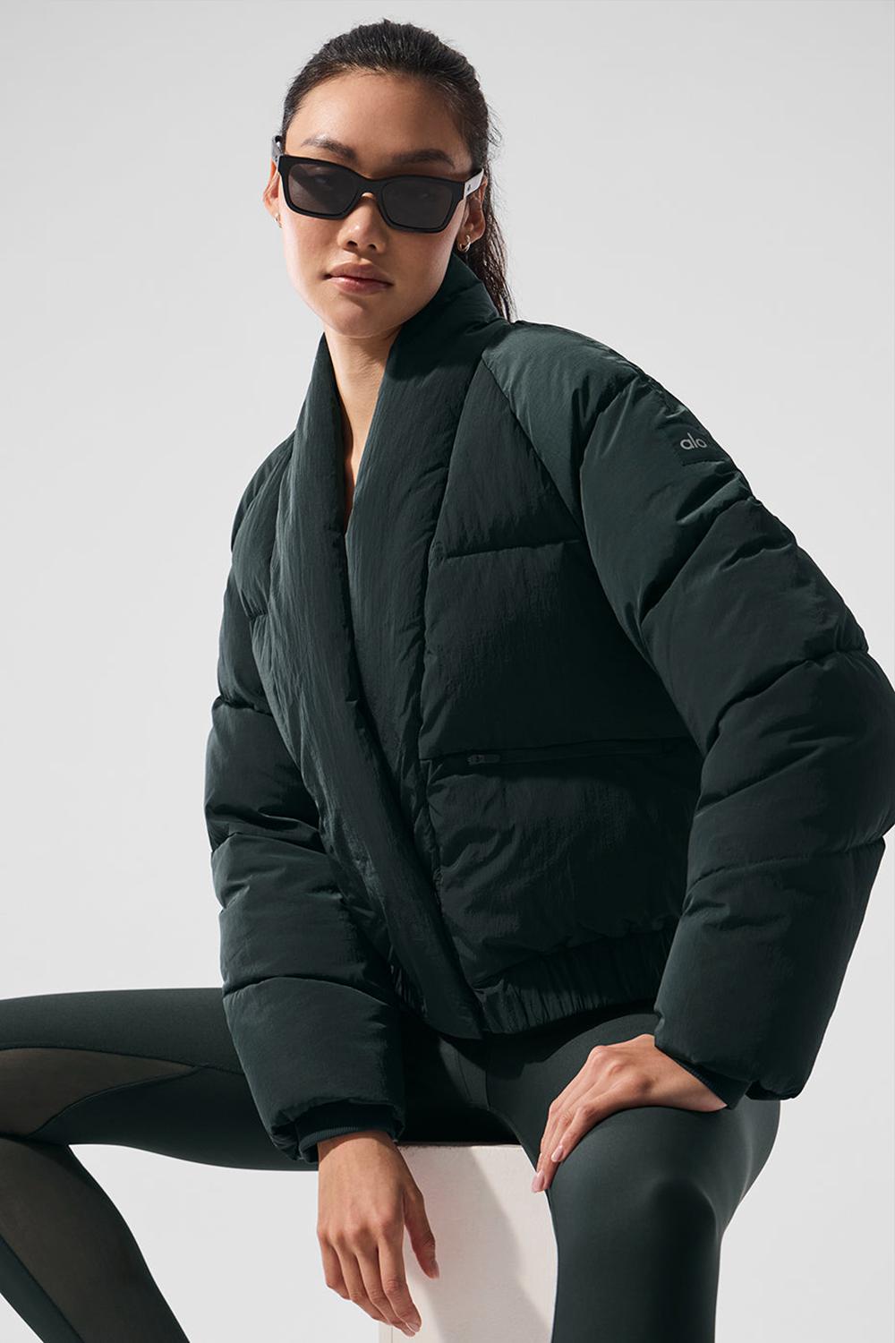 Chaqueta Puffer Alo Yoga Stargazing Mujer Verde | España  GSHW-54106