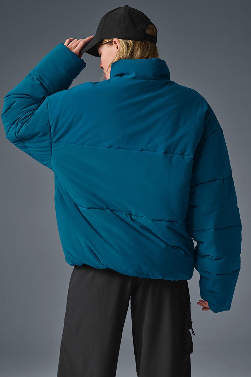 Chaqueta Puffer Alo Yoga Stretch Woven Street Mujer Azules | España  REKG-30746