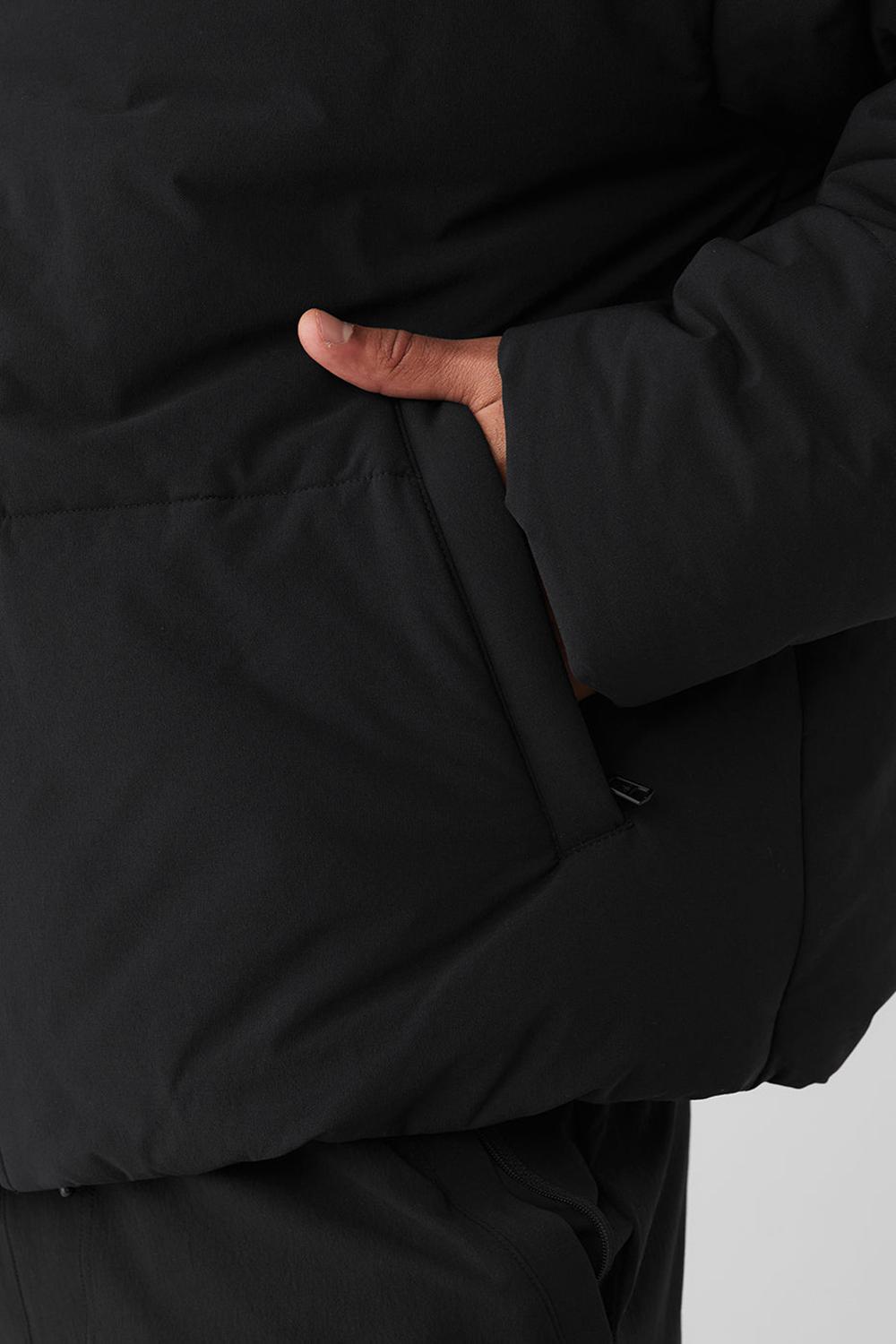 Chaqueta Puffer Alo Yoga Stretch Woven Street Hombre Negras | España  SPNK-36278