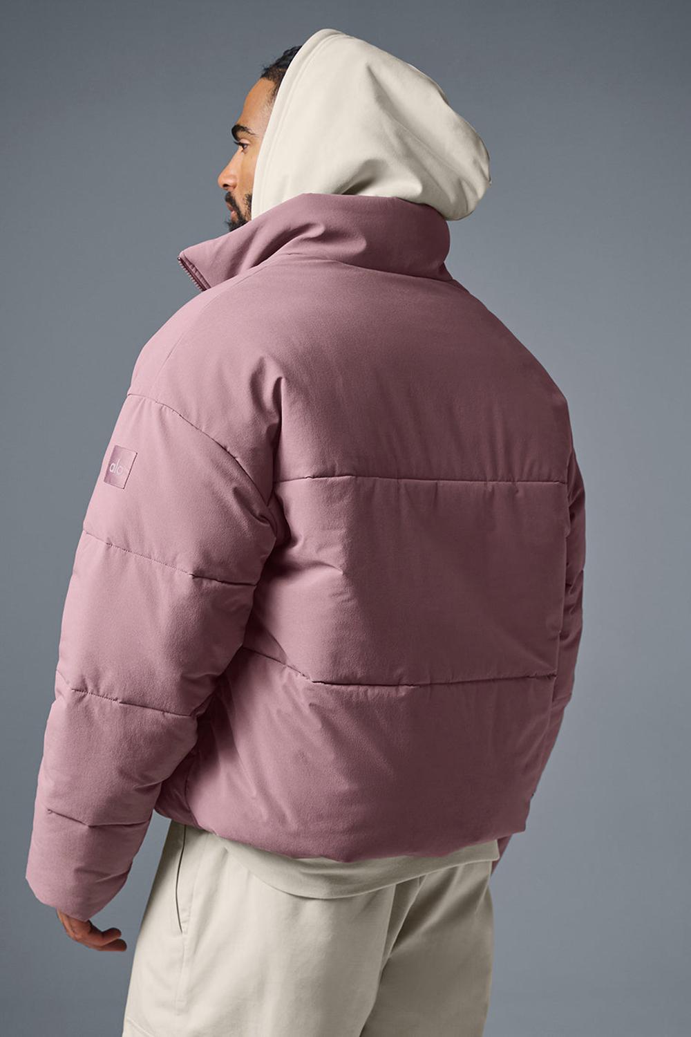 Chaqueta Puffer Alo Yoga Stretch Woven Street Hombre Woodrose | España  UMFN-27469