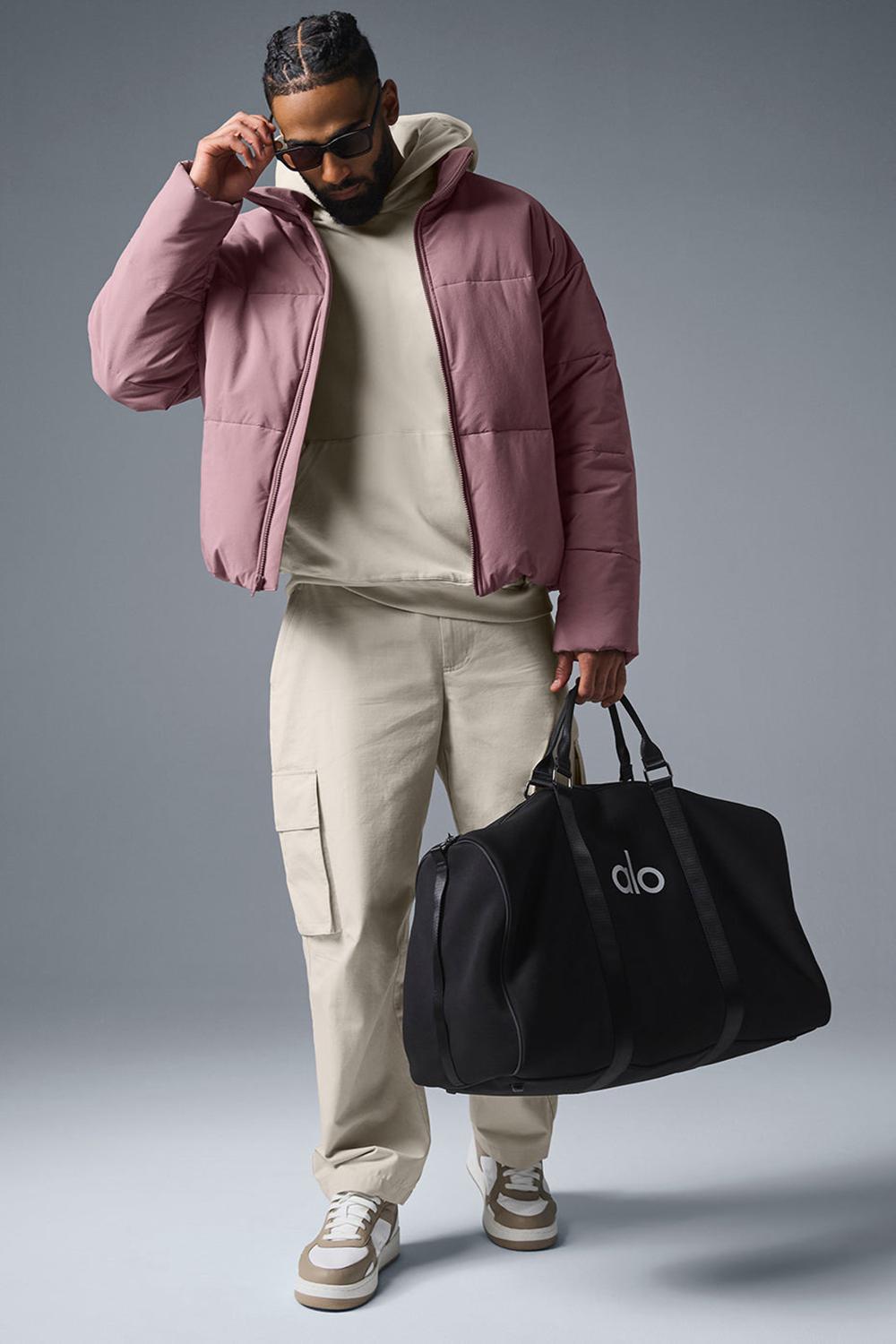 Chaqueta Puffer Alo Yoga Stretch Woven Street Hombre Woodrose | España  UMFN-27469
