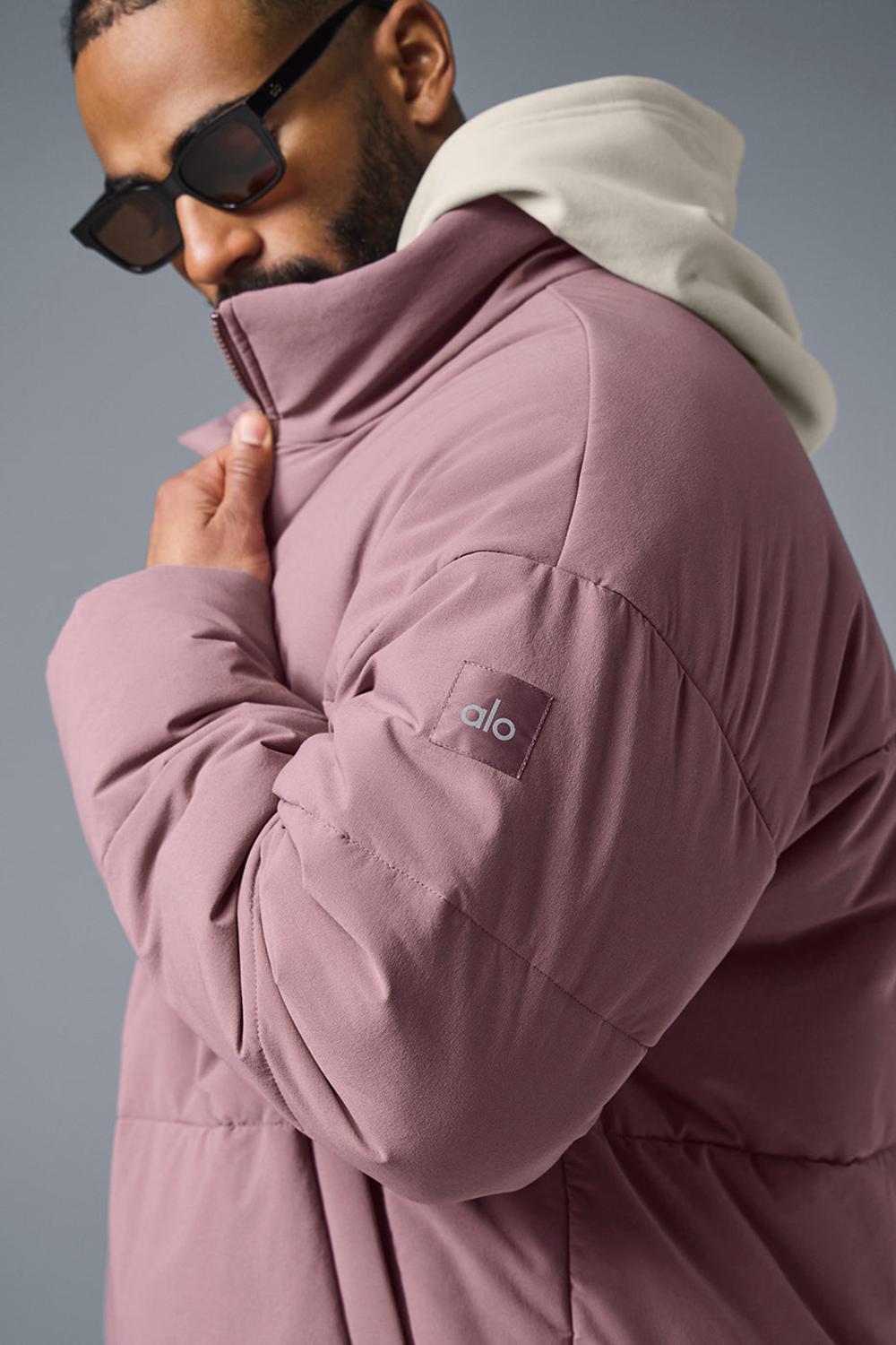 Chaqueta Puffer Alo Yoga Stretch Woven Street Hombre Woodrose | España  UMFN-27469