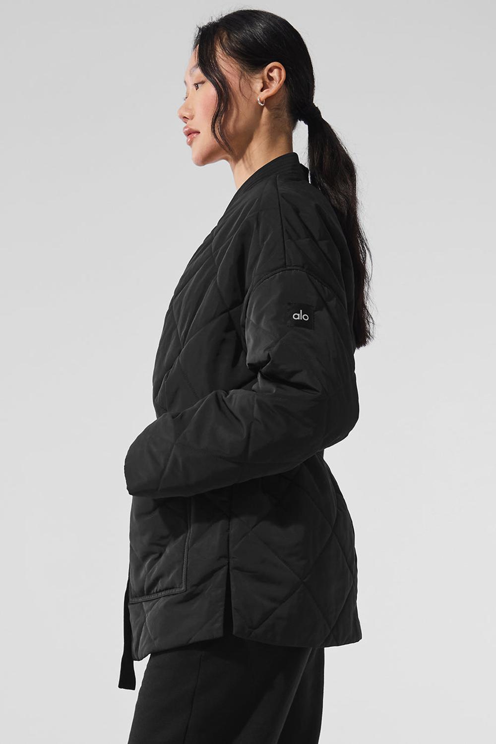 Chaqueta Puffer Alo Yoga Urbanite Wrap Mujer Negras | España  FTZW-05912