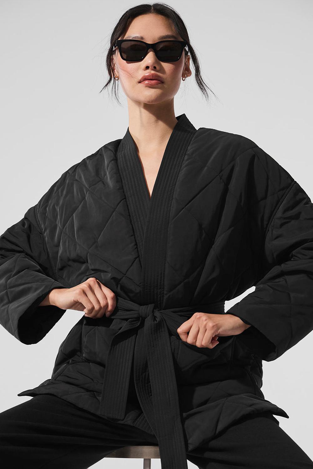 Chaqueta Puffer Alo Yoga Urbanite Wrap Mujer Negras | España  FTZW-05912