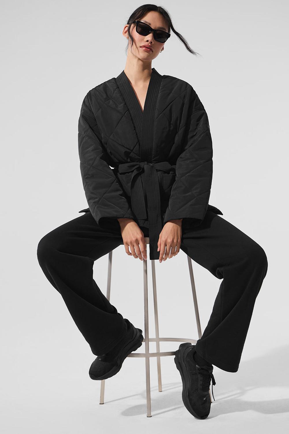 Chaqueta Puffer Alo Yoga Urbanite Wrap Mujer Negras | España  FTZW-05912
