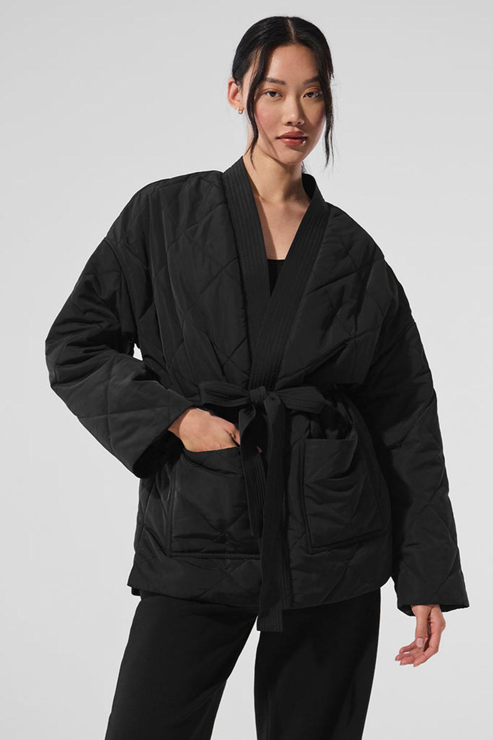 Chaqueta Puffer Alo Yoga Urbanite Wrap Mujer Negras | España  FTZW-05912