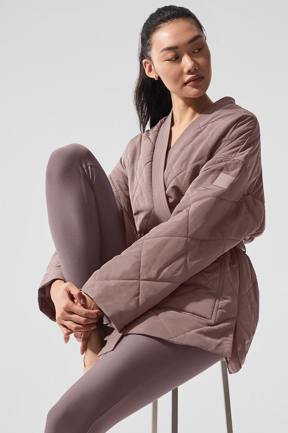 Chaqueta Puffer Alo Yoga Urbanite Wrap Mujer Mushroom | España  RTQM-79684