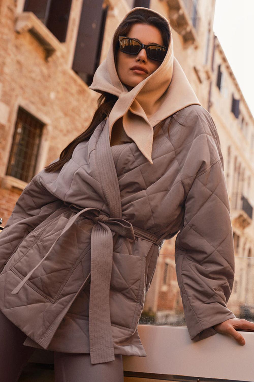 Chaqueta Puffer Alo Yoga Urbanite Wrap Mujer Mushroom | España  RTQM-79684
