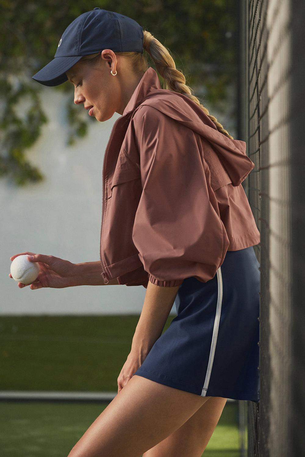 Chaquetas Alo Yoga Cropped Playmaker Mujer Chestnut | España  EUTM-09564
