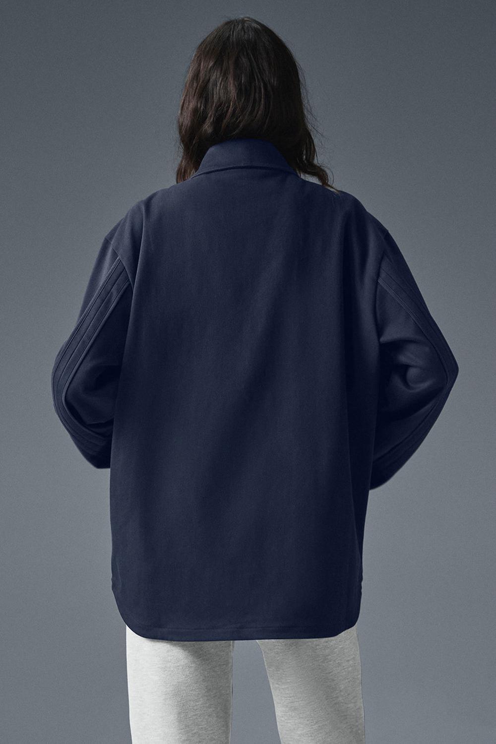 Chaquetas Alo Yoga Edition Sueded Mujer Azul Marino | España  TXGB-87914