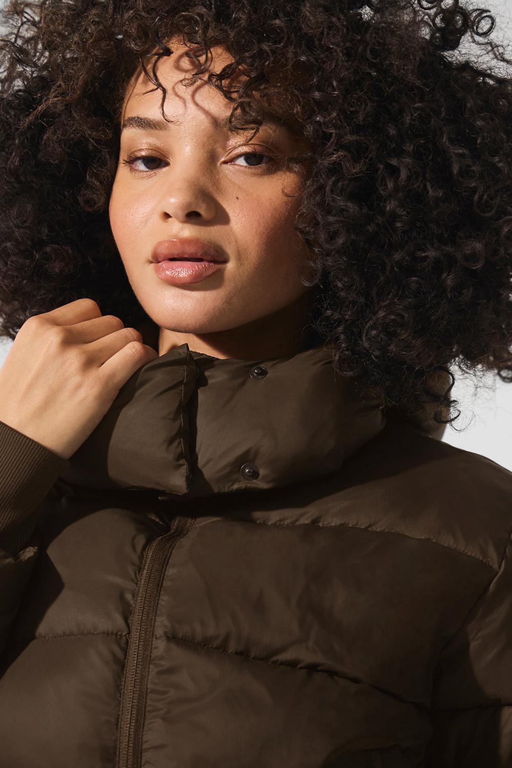 Chaquetas Alo Yoga Foxy Mujer Espresso | España  GQDH-12046