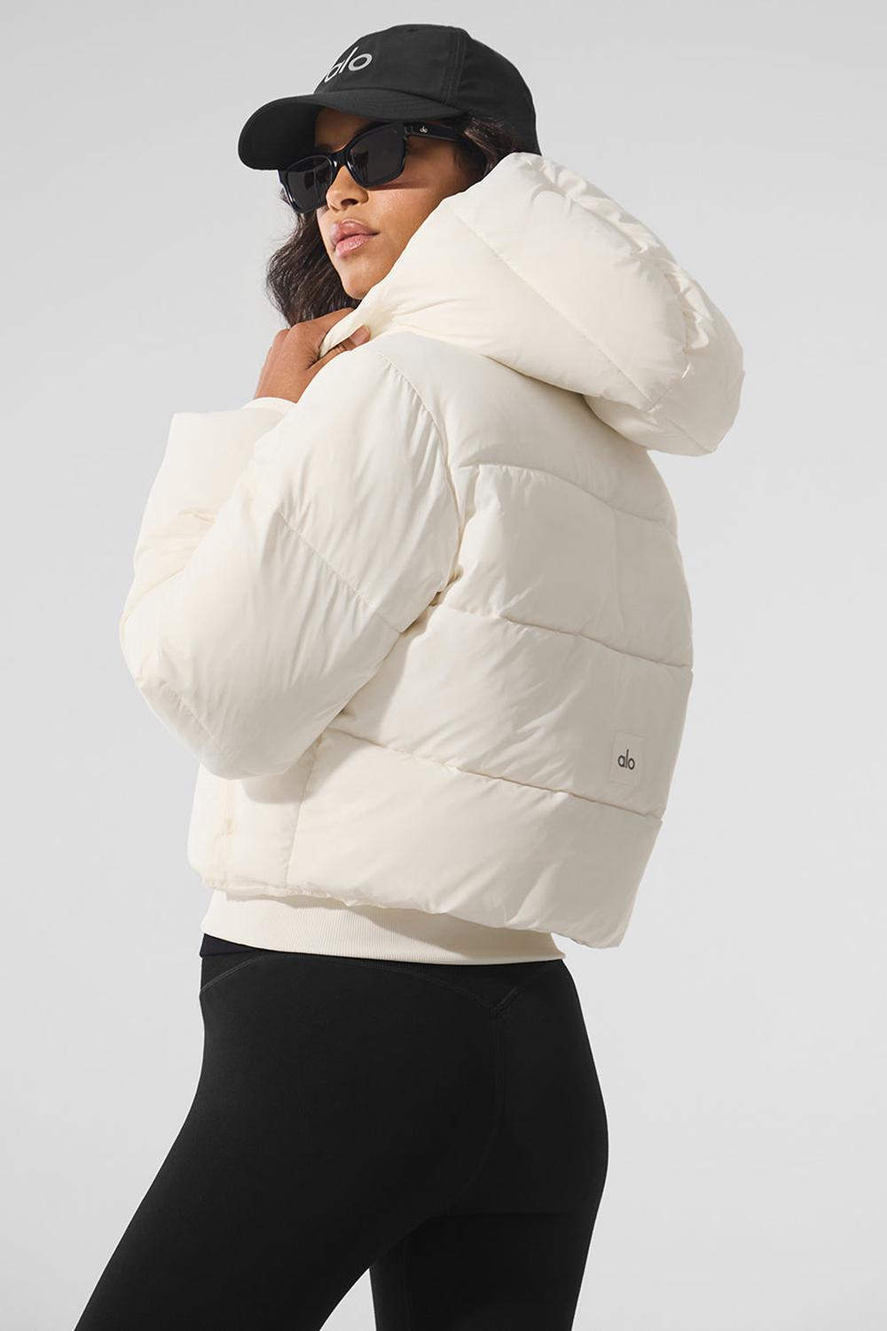 Chaquetas Alo Yoga Foxy Mujer Ivory | España  FXWI-07539