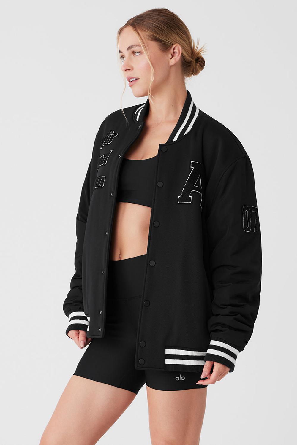 Chaquetas Alo Yoga G.O.A.T Mujer Negras | España  UNEM-63421