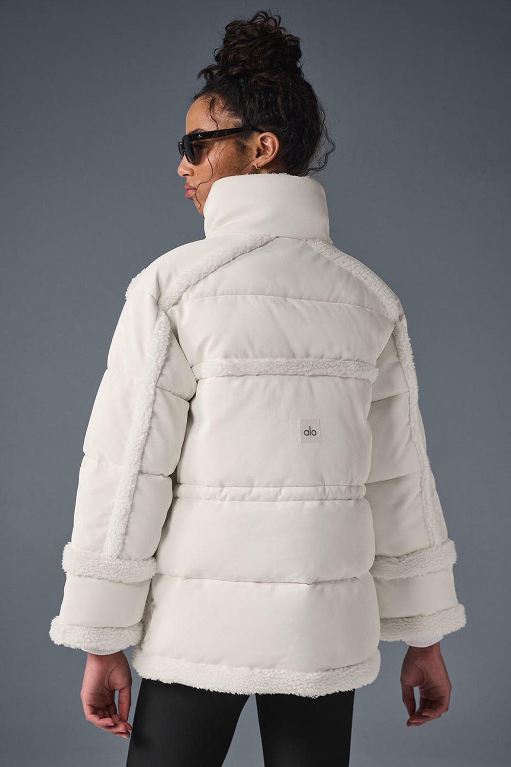 Chaquetas Alo Yoga Ice Breaker Mujer Ivory | España  VGPY-31924
