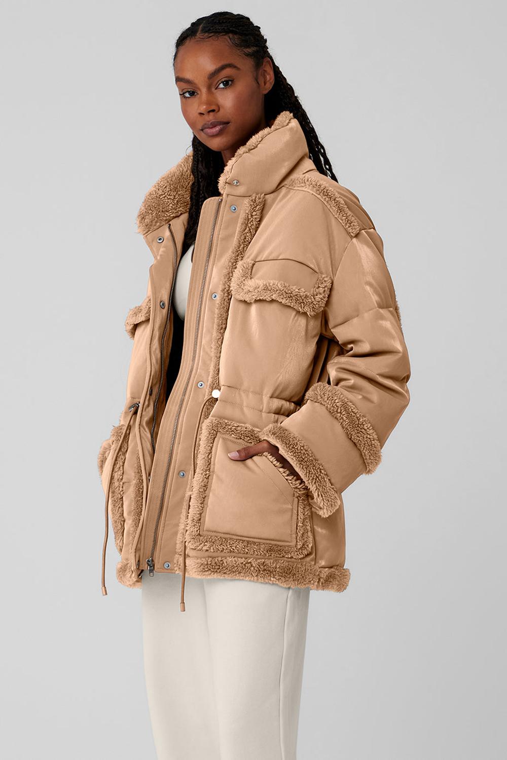 Chaquetas Alo Yoga Ice Breaker Mujer Toasted Almond | España  HLMN-79081