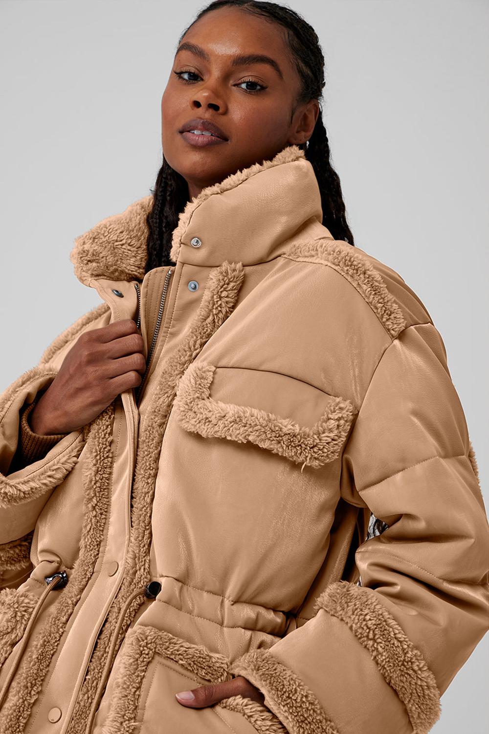 Chaquetas Alo Yoga Ice Breaker Mujer Toasted Almond | España  HLMN-79081