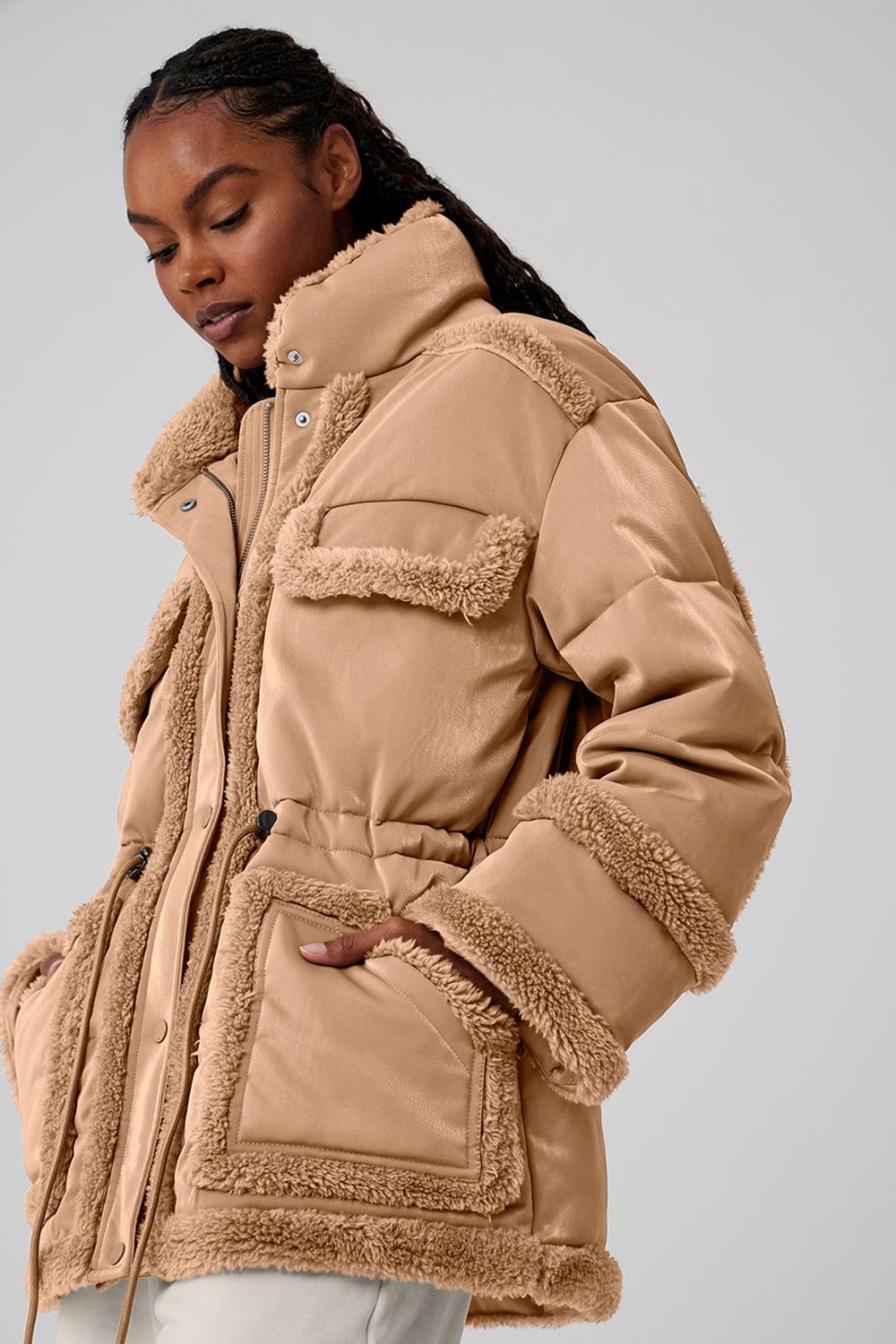 Chaquetas Alo Yoga Ice Breaker Mujer Toasted Almond | España  HLMN-79081