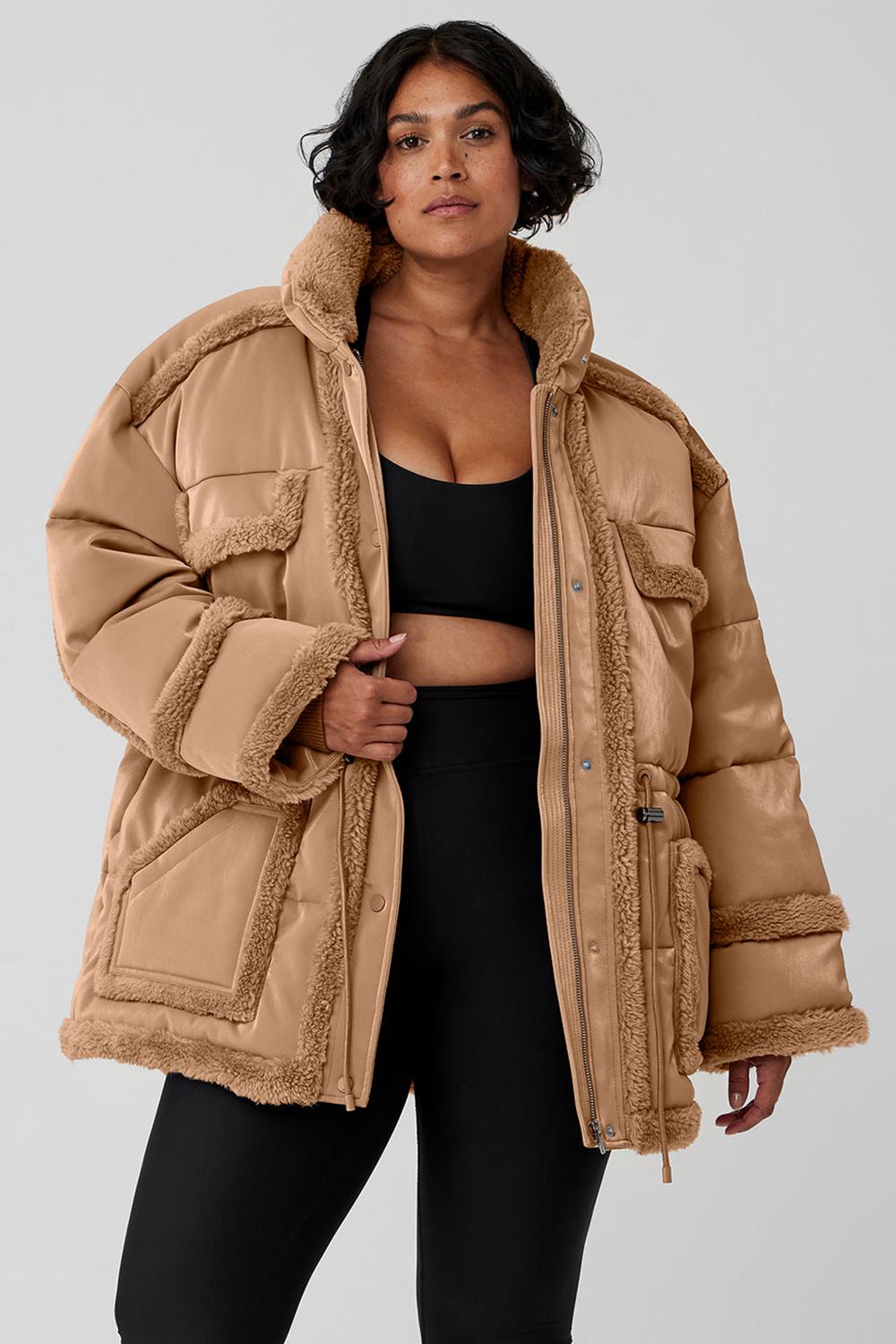 Chaquetas Alo Yoga Ice Breaker Mujer Toasted Almond | España  HLMN-79081