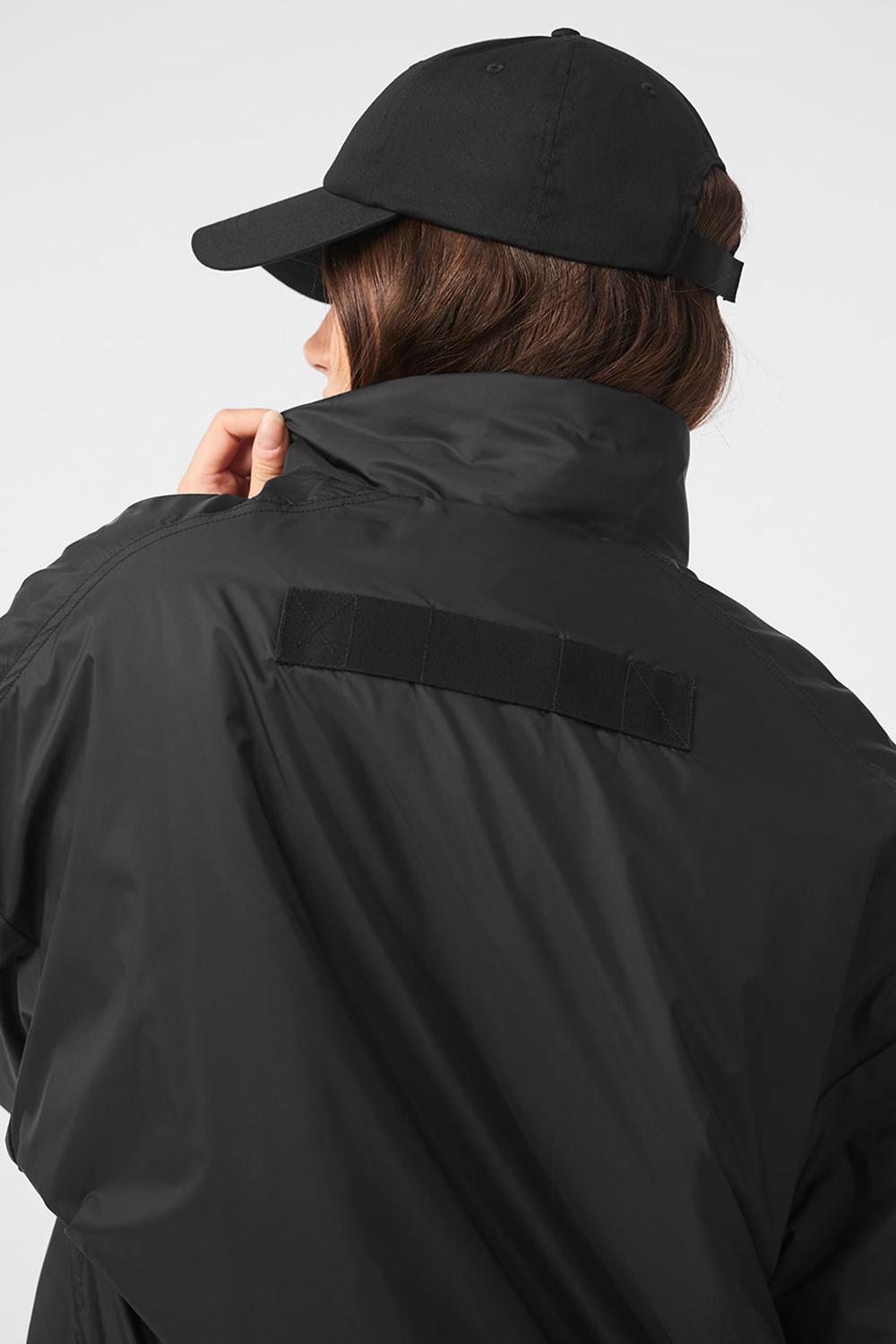 Chaquetas Alo Yoga Latitude Light Weight 1/2 Zip Pullover Mujer Negras | España  GJTC-67245