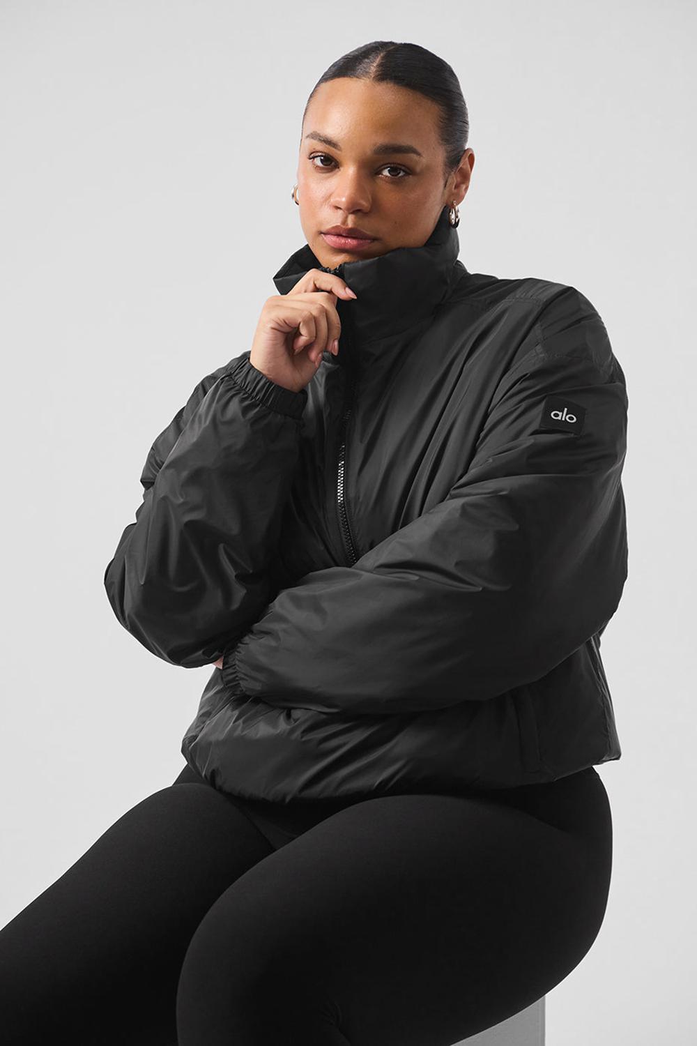 Chaquetas Alo Yoga Latitude Light Weight 1/2 Zip Pullover Mujer Negras | España  GJTC-67245