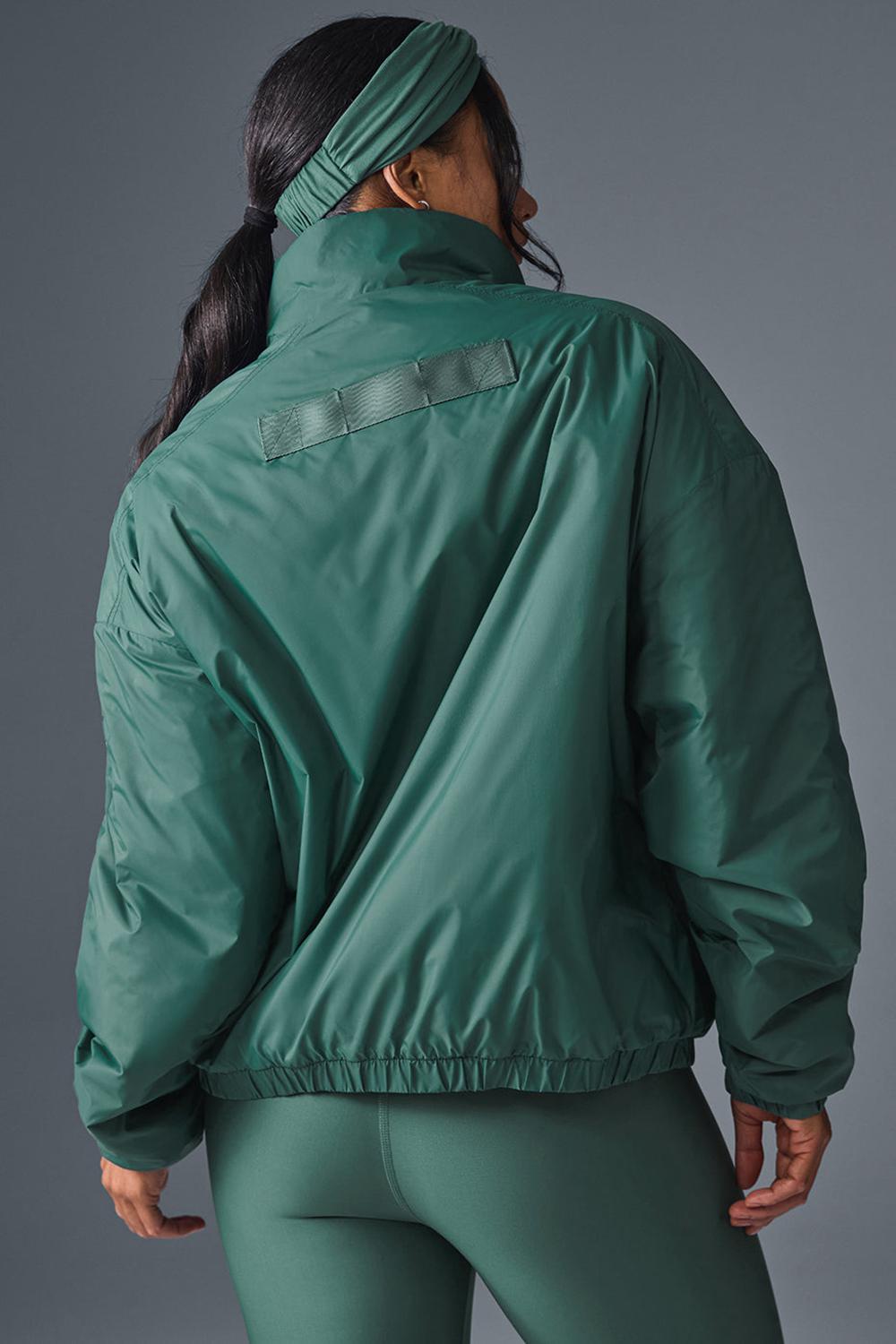 Chaquetas Alo Yoga Latitude Light Weight 1/2 Zip Pullover Mujer Winter Ivy | España  HATE-14397