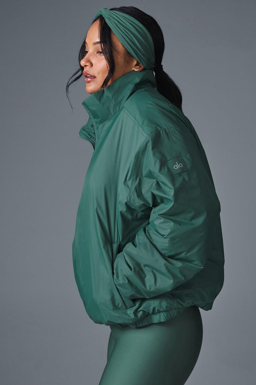 Chaquetas Alo Yoga Latitude Light Weight 1/2 Zip Pullover Mujer Winter Ivy | España  HATE-14397